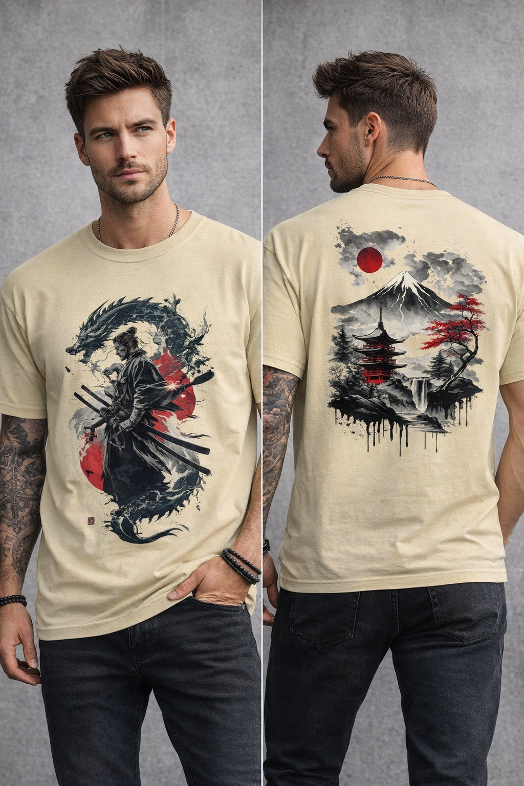 Samurai Oversized Premium T-Shirt