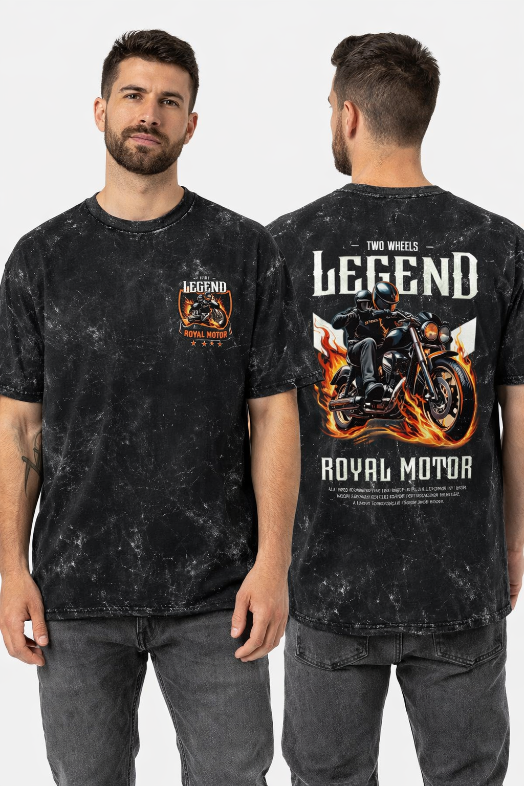 LEGEND Acid Washed Oversized Tee