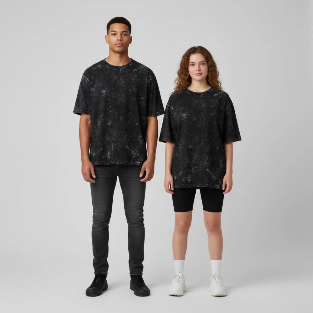 Acid Washed Oversized Premium Tee