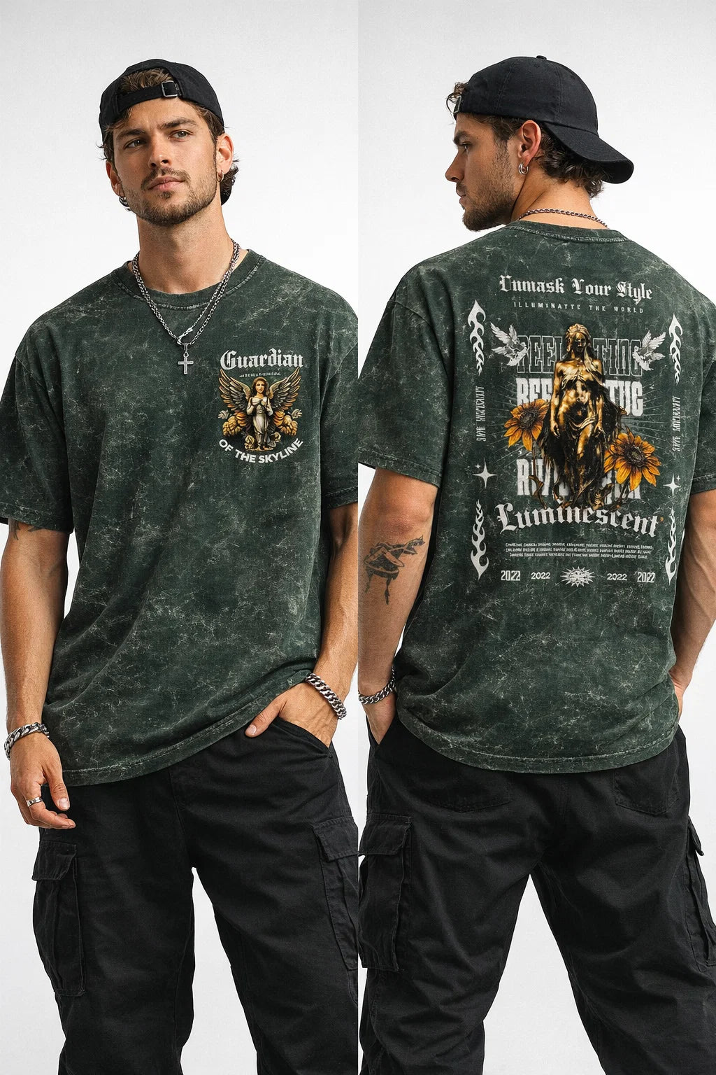 Guardian Acid Washed Oversized Tee